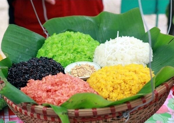 Five-colored sticky rice