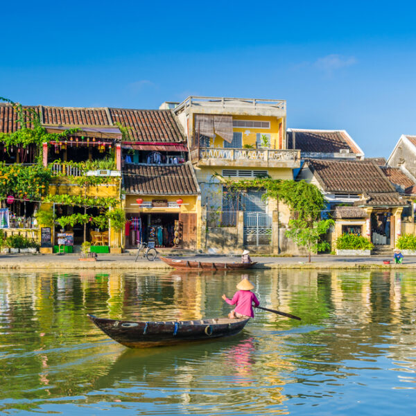 Hoi An is an ancient city located downstream of the Thu Bon River