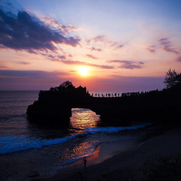 Tanah lot temple sunset