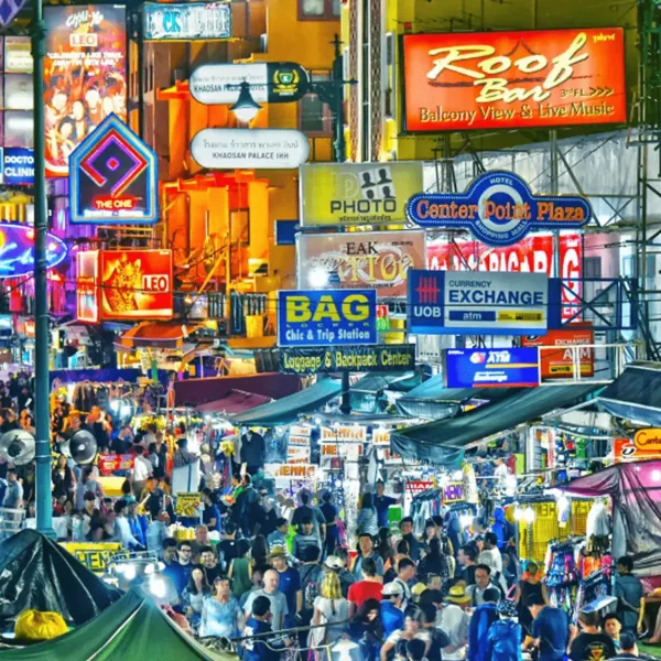Khao San Road - Backpacker's paradise