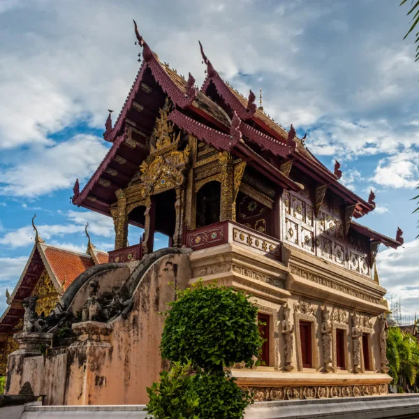 Lake Library at Wat Phra Singh Thailand
