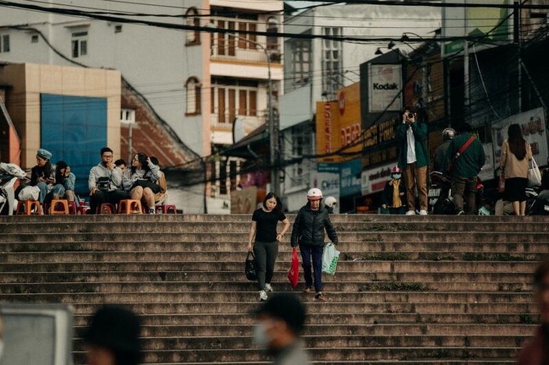 The iconic Stairway lead to the market is a hot-spot to snap some pictures