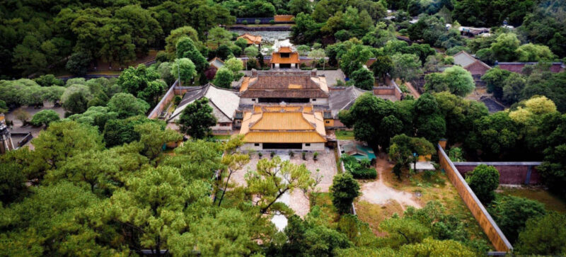 The Tomb of Emperor Tu Duc is a prominent architectural work of the Nguyen Dynasty. 