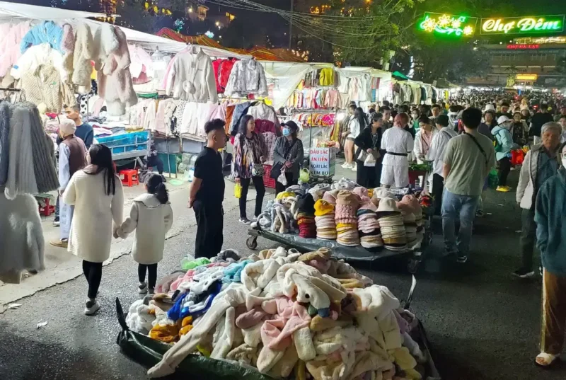 Shop for unique clothing at Night Market Dalat